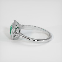 0.93 Ct. Emerald Ring, Platinum 950 4