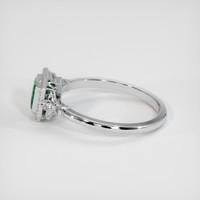 0.59 Ct. Emerald Ring, Platinum 950 4