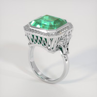 10.04 Ct. Emerald Ring, Platinum 950 2