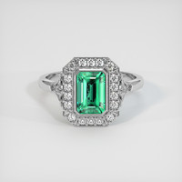 1.61 Ct. Emerald Ring, Platinum 950 1