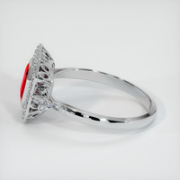 1.27 Ct. Ruby Ring, Platinum 950 4