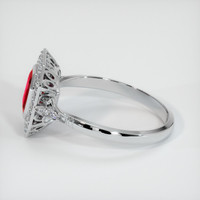 1.22 Ct. Ruby Ring, Platinum 950 4