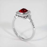 1.55 Ct. Ruby Ring, Platinum 950 2