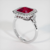 4.21 Ct. Ruby Ring, Platinum 950 2