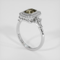 1.30 Ct. Color Change Sapphire Ring, Platinum 950 2