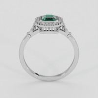 0.98 Ct. Bluish Green Sapphire Ring, Platinum 950 3