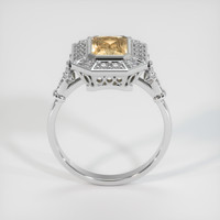 0.96 Ct. Peach Sapphire Ring, Platinum 950 3