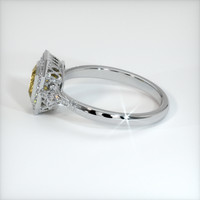 0.64 Ct. Yellow Sapphire Ring, Platinum 950 4