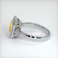 2.54 Ct. Yellow Sapphire Ring, Platinum 950 4