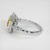 2.02 Ct. Yellow Sapphire Ring, Platinum 950 4