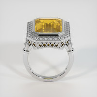 6.59 Ct. Yellow Sapphire Ring, Platinum 950 3