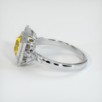 1.64 Ct. Yellow Sapphire Ring, Platinum 950 4