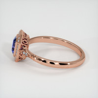 1.55 Ct. Blue Sapphire Ring, 14K Rose Gold 4
