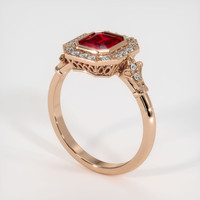 1.26 Ct. Ruby Ring, 14K Rose Gold 2