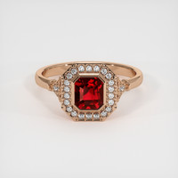 1.65 Ct. Ruby Ring, 14K Rose Gold 1