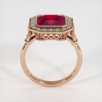 4.21 Ct. Ruby Ring, 14K Rose Gold 3