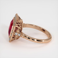 4.21 Ct. Ruby Ring, 14K Rose Gold 4