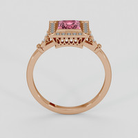1.04 Ct. Purplish Pink Sapphire Ring, 14K Rose Gold 3