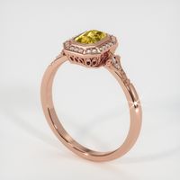 0.85 Ct. Sapphire Ring, 14K Rose Gold 2