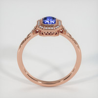 1.55 Ct. Blue Sapphire Ring, 18K Rose Gold 3