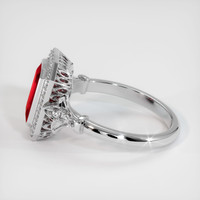 2.01 Ct. Ruby Ring, 10K White Gold 4