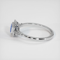 1.34 Ct. Blue Sapphire Ring, 10K White Gold 4