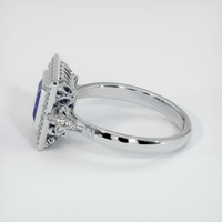 1.33 Ct. Blue Sapphire Ring, 14K White Gold 4