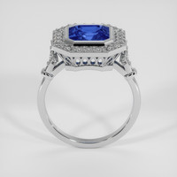 3.04 Ct. Blue Sapphire Ring, 14K White Gold 3