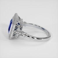 3.04 Ct. Blue Sapphire Ring, 14K White Gold 4