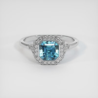 3.02 Ct. Gemstone Ring, 14K White Gold 1