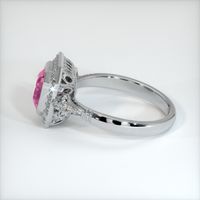 1.52 Ct. Pink Sapphire Ring, 14K White Gold 4