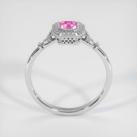 0.82 Ct. Pink Sapphire Ring, 14K White Gold 3