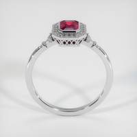 0.98 Ct. Ruby Ring, 14K White Gold 3