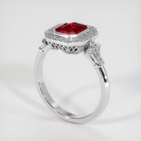 1.26 Ct. Ruby Ring, 14K White Gold 2