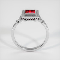 1.00 Ct. Ruby Ring, 14K White Gold 3