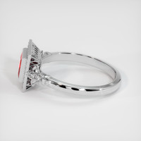 1.00 Ct. Ruby Ring, 14K White Gold 4