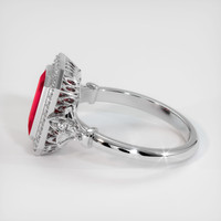 2.03 Ct. Ruby Ring, 14K White Gold 4