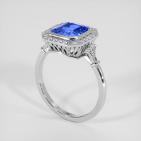 2.58 Ct. Blue Sapphire Ring, 14K White Gold 2