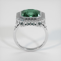 7.53 Ct. Bluish Green Sapphire Ring, 14K White Gold 3