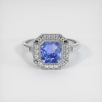 2.04 Ct. Sapphire Ring, 14K White Gold 1