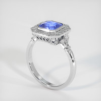 2.04 Ct. Sapphire Ring, 14K White Gold 2