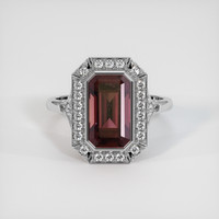 2.93 Ct. Sapphire Ring, 14K White Gold 1