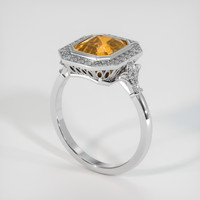 2.53 Ct. Sapphire Ring, 14K White Gold 2