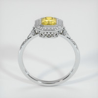 1.00 Ct. Yellow Sapphire Ring, 14K White Gold 3