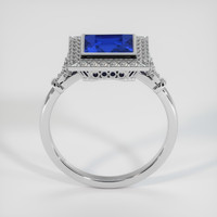 2.19 Ct. Blue Sapphire Ring, 18K White Gold 3