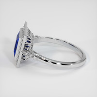 2.19 Ct. Blue Sapphire Ring, 18K White Gold 4