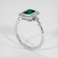 1.33 Ct. Emerald Ring, 18K White Gold 2