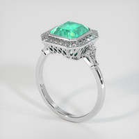 2.04 Ct. Emerald Ring, 18K White Gold 2