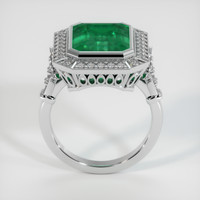 5.28 Ct. Emerald Ring, 18K White Gold 3