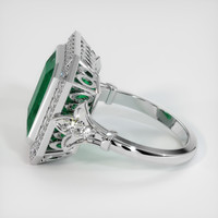 5.28 Ct. Emerald Ring, 18K White Gold 4